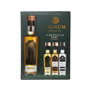 Zignum Mezcal 100 % Agave 750 mL + 3 Miniaturas 50 mL